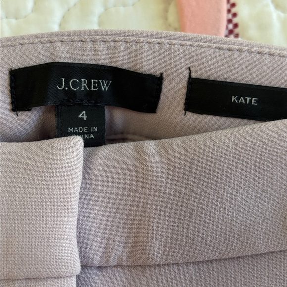 J. Crew Soft Mauve Pants size 4 style: Kate - Picture 5 of 5